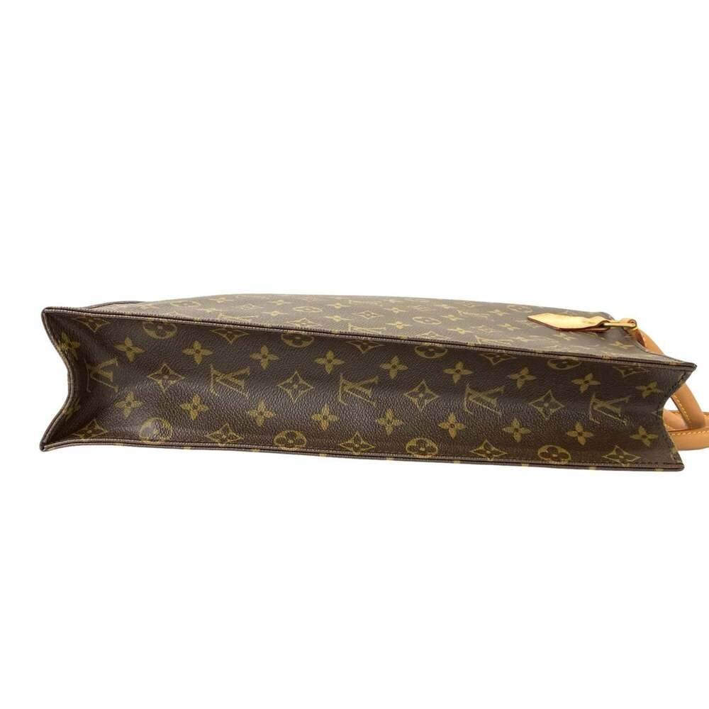 LOUIS VUITTON Brown Monogram Leather Tote Bag - Picture 6 of 10